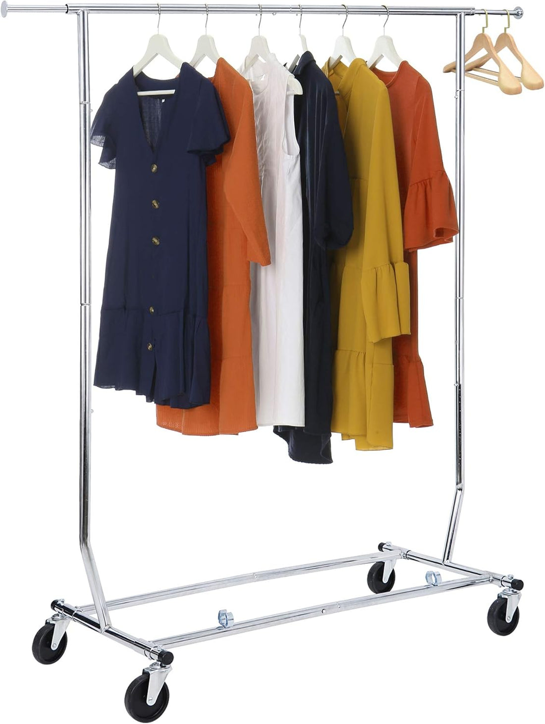 Height Adjustable and Extendable Standard Rod Clothing Garment Rack