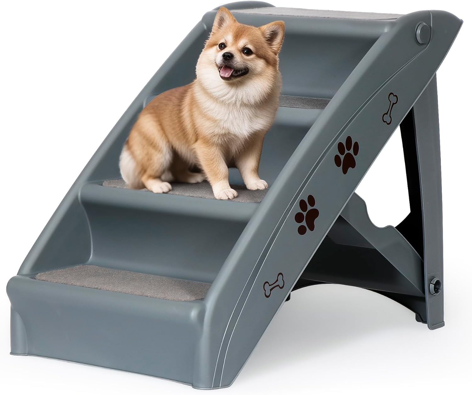 Safe and Durable Pet Ramp Stairs with Non-Slip Pads