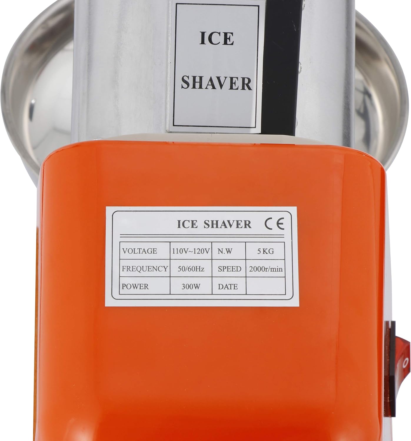 Ice Crushers Machine Electric Snow Cone Maker Shaved Ice Machine 145lbs Per Hour