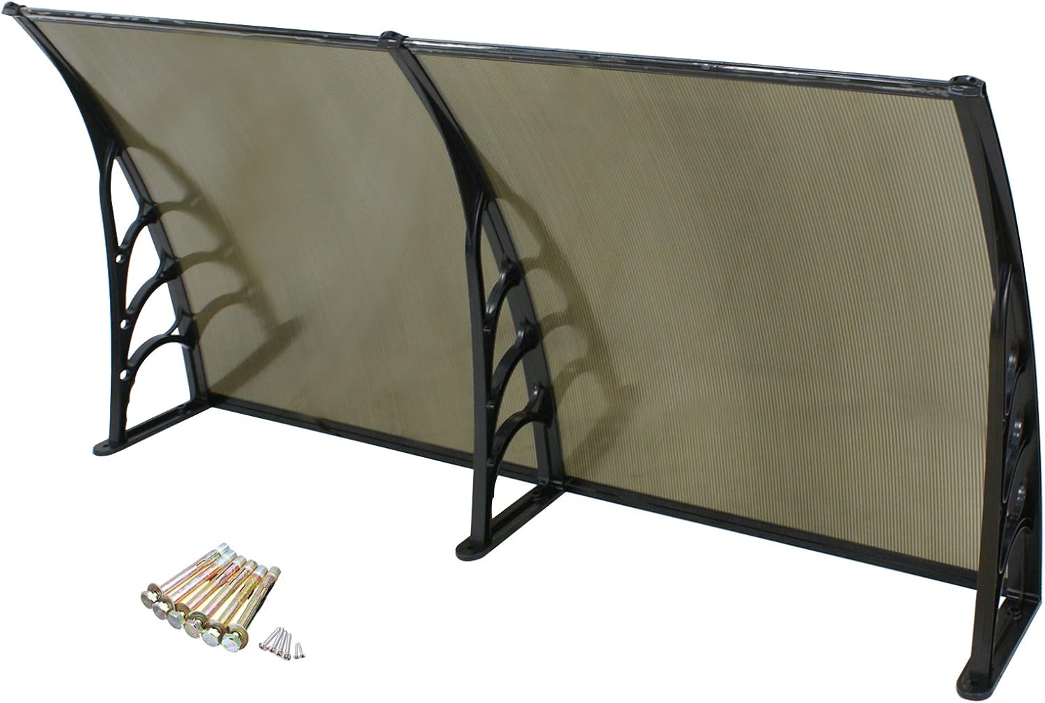 Set of 2 Overhead Door Polycarbonate Cover 40&quot;x 80&quot; Window Door Awning