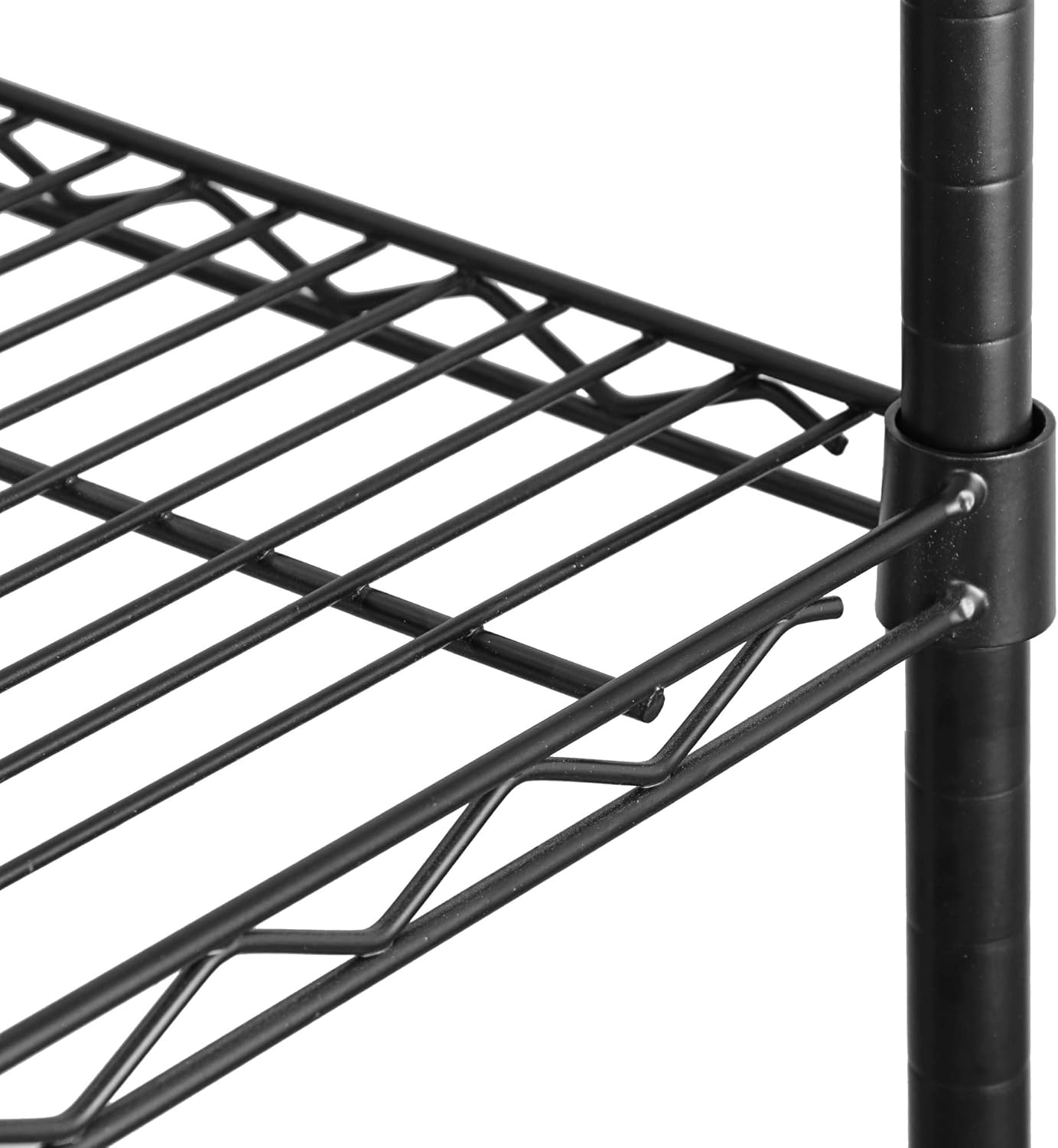 4-Shelf Adjustable Heavy-Duty Storage Rack with Leveling Feet for Kitchen Office Garage