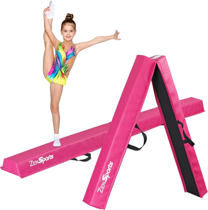 6ft Folding Gymnastics Balance Beam With Anti-Slip Base