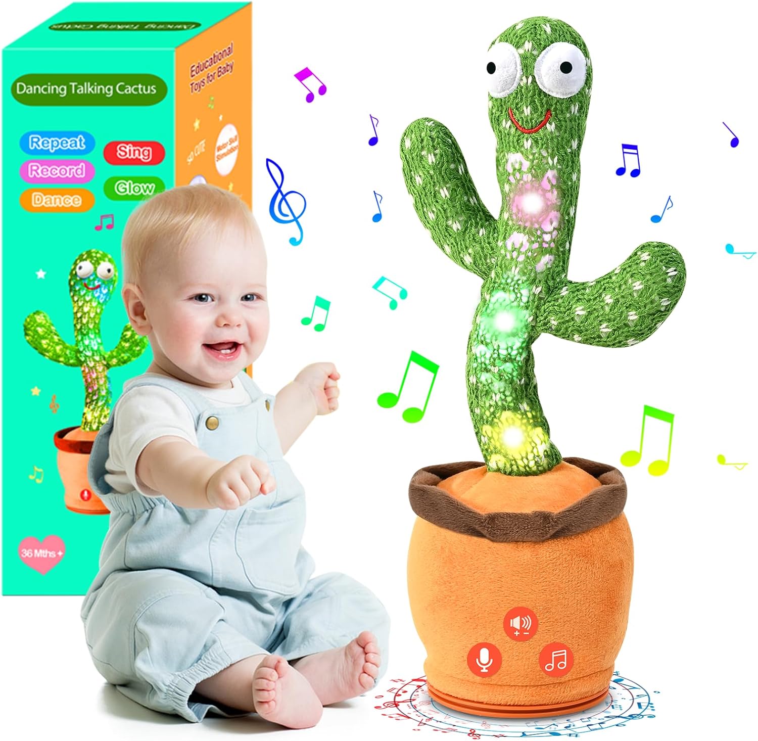 Baby Toddler Dancing Talking Cactus Toy