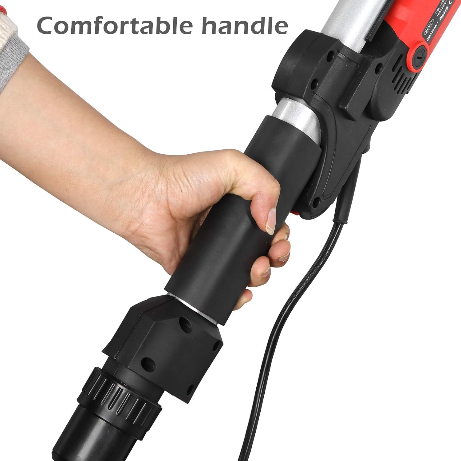 800W Electric Drywall Sander Adjustable Variable Speed w/ 6 Sand Pads