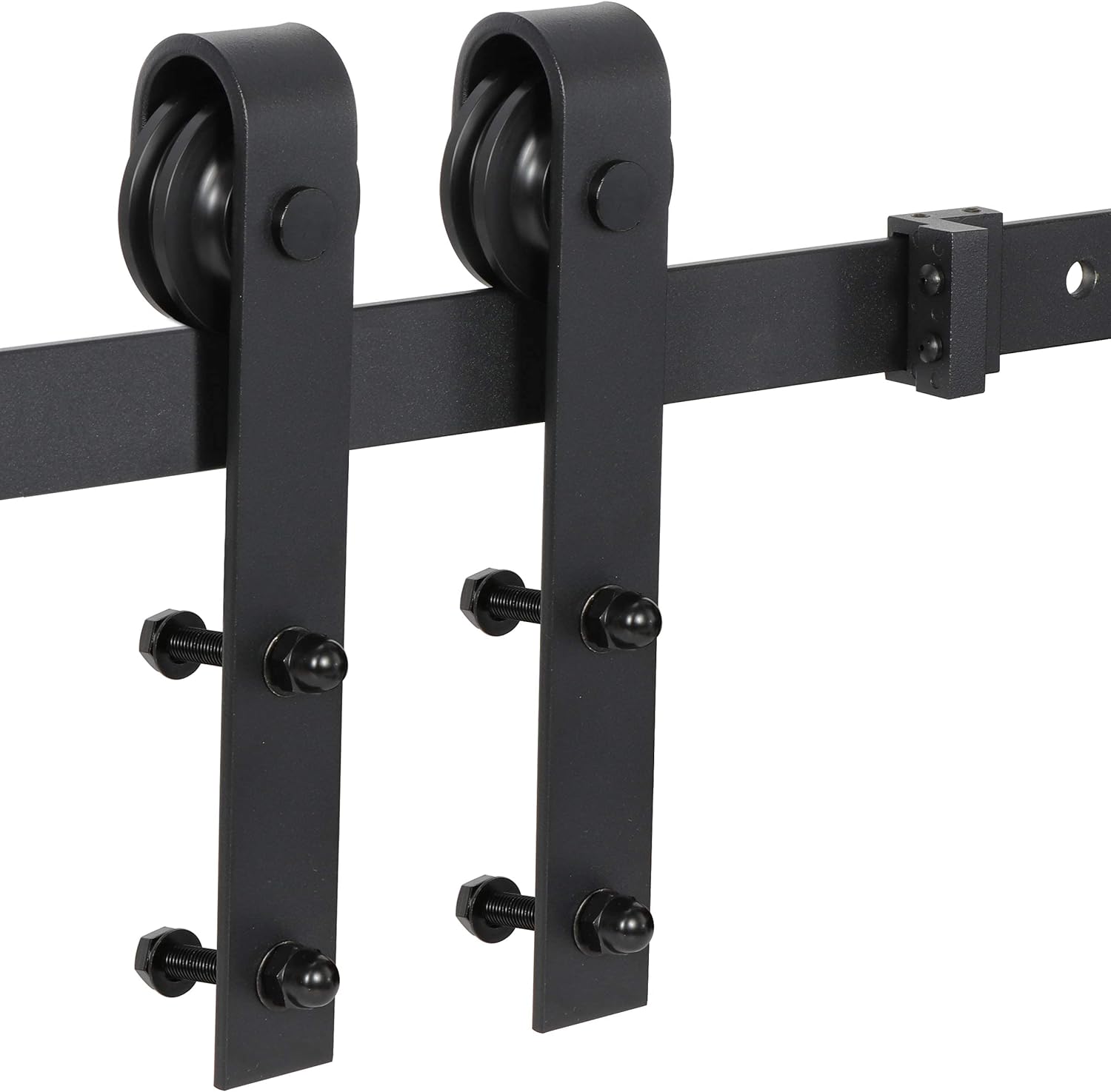 6.6/12FT Heavy Duty Sliding Barn Door Hardware Hangers and Track Kit Sliding Roller Set