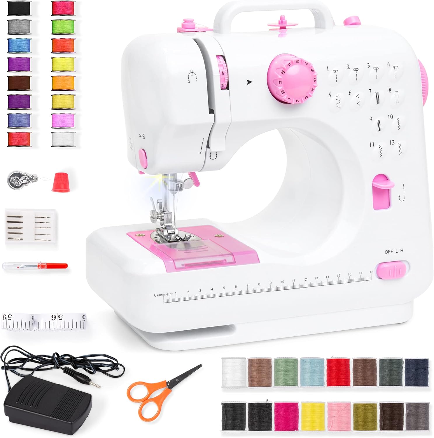 Multifunctional Portable Sewing Machine with 42-Piece Beginners Kit