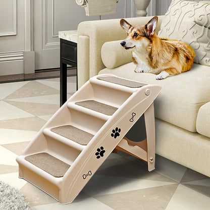 Safe and Durable Pet Ramp Stairs with Non-Slip Pads