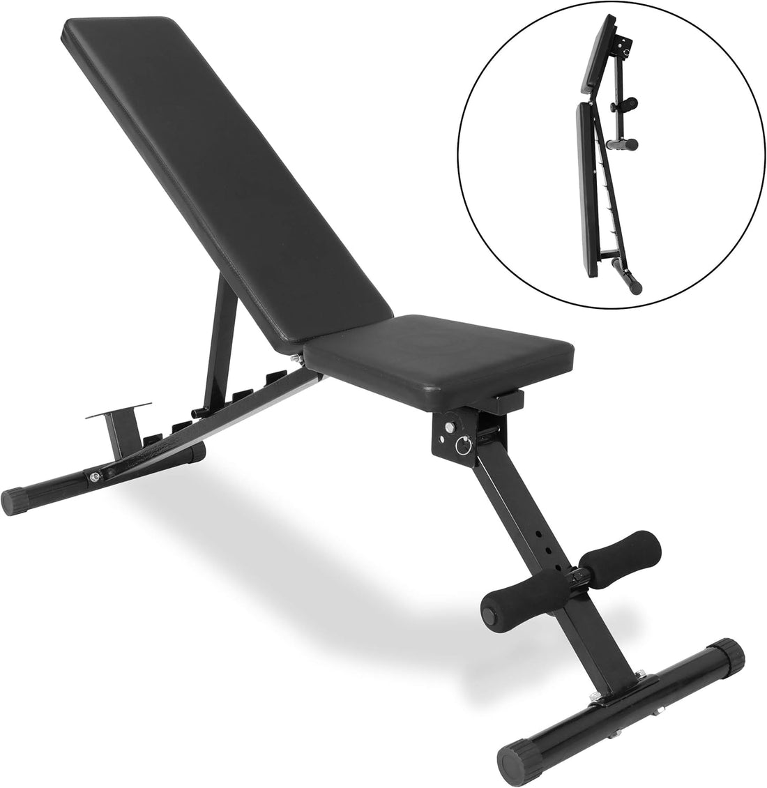 6 Backrest Positions Adjustable Exercise Bench Max Weight 700 LB