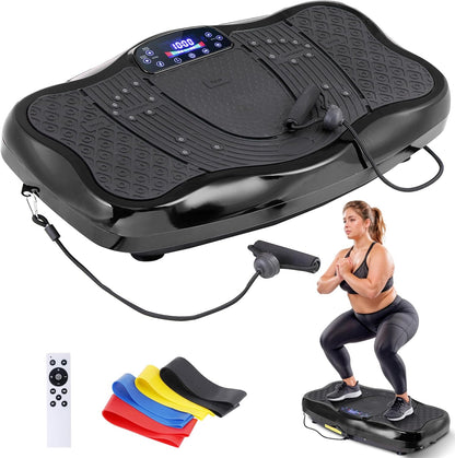 Full Body Vibration Plate Exercise Machine for Home Workout, Weight Loss