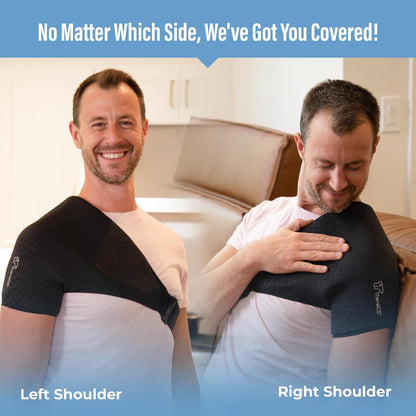 Shoulder Ice Pack Wrap/Reusable Ice Pack for Rotator Cuff &amp; Shoulder Pain Relief Cold Therapy Compression/Focuszone Technology with Extra Cooling Support for Targeted Pain Relief