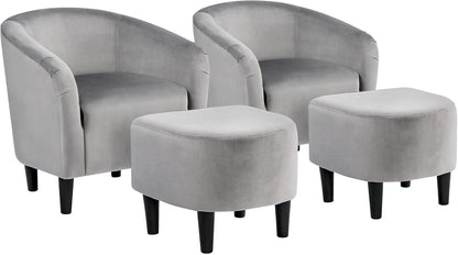 Barrel Chairs, Furry Accent Chairs, Sherpa Chairs with Soft Padded Armrest, Fuzzy Club Chairs for Living Room Bedroom Waiting Room Office, Accent Chairs Set of 2, Ivory