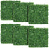 6Pcs 20 X 20 Inch Artificial Boxwood Panels W/Little White Flowers UV Protected Topiary Hedge Plant Privacy Hedge Screen Decorations for Garden,Home,Backyard and Green