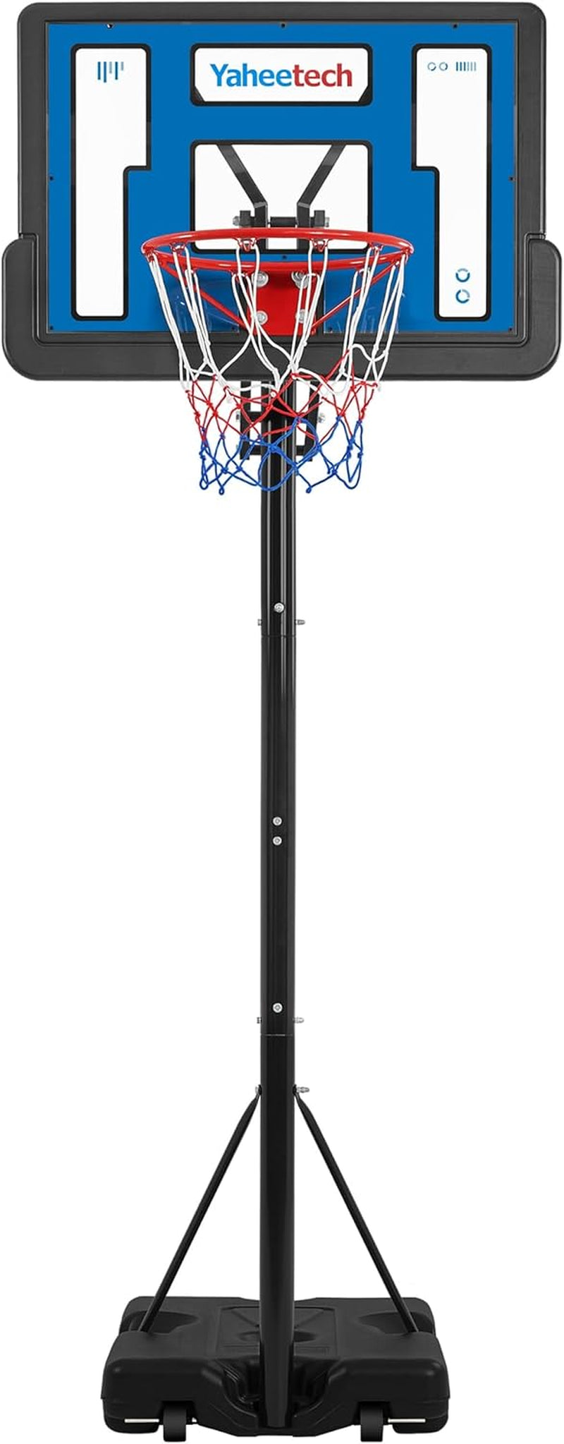 Portable Basketball Hoop Basketball Hoop Outdoor 9-11.5Ft Height Adjustable Basketball Goal Basketball Court for Adults with 39&