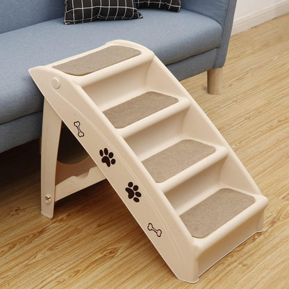 Safe and Durable Pet Ramp Stairs with Non-Slip Pads