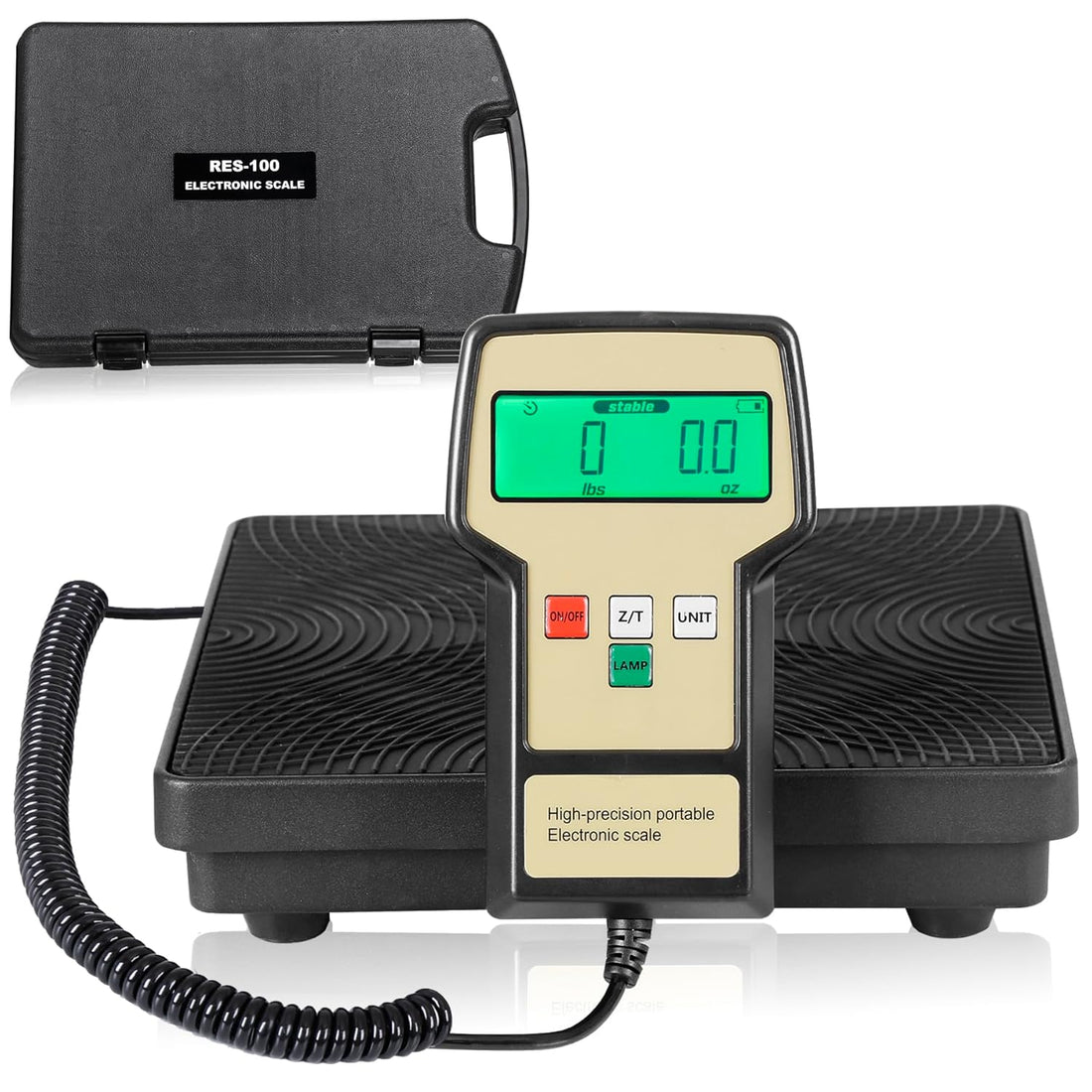 Refrigerant Scale Charging Recovery Freon Scale with Case 220 LBS High Precision Electronic Digital Recovery Weight Scale for HAVC