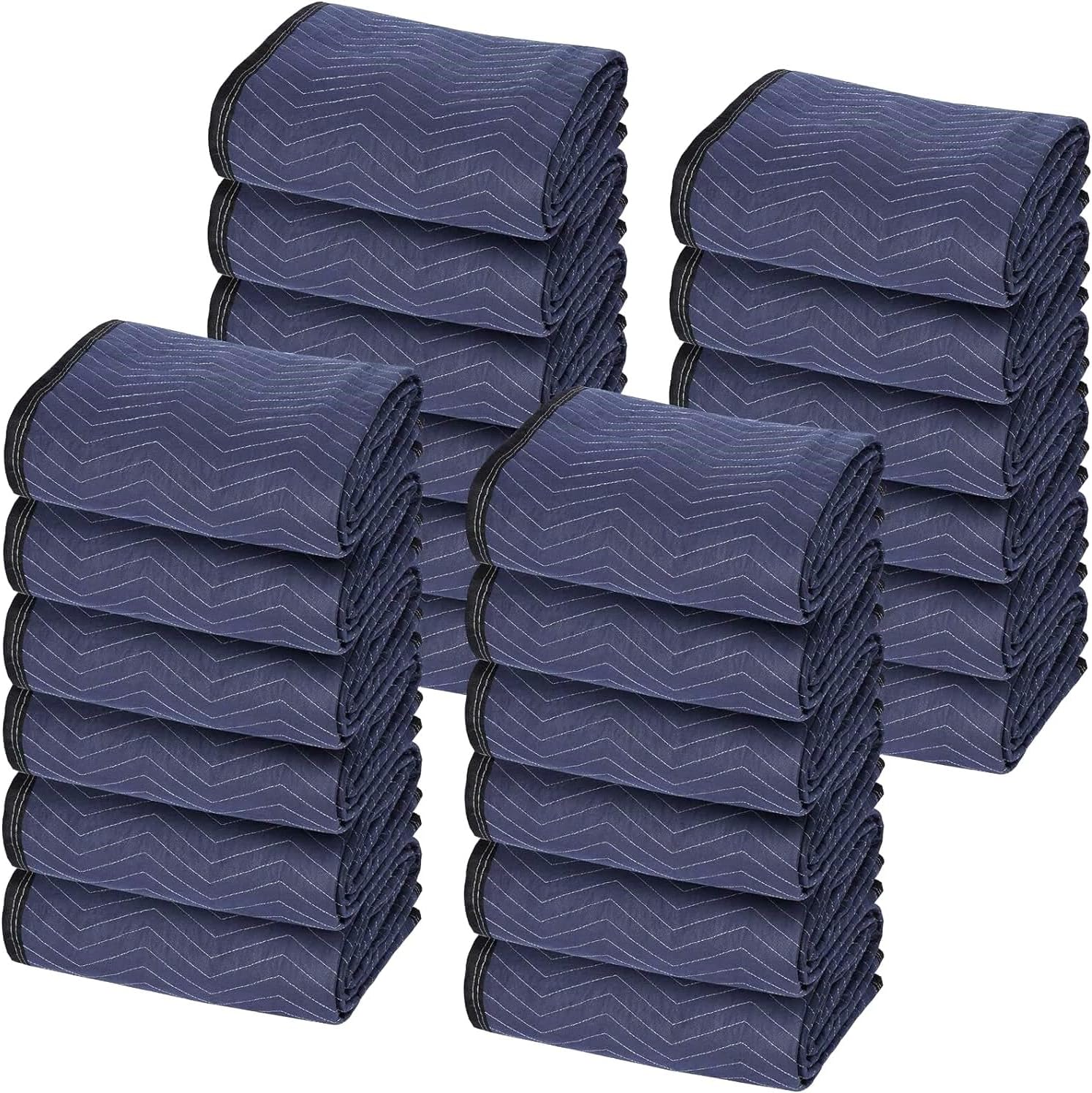 24 Pack 80’’x 72’’ Heavy Duty Quilted Furniture Shipping Moving Pads Blankets