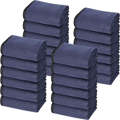 24 Pack 80’’x 72’’ Heavy Duty Quilted Furniture Shipping Moving Pads Blankets