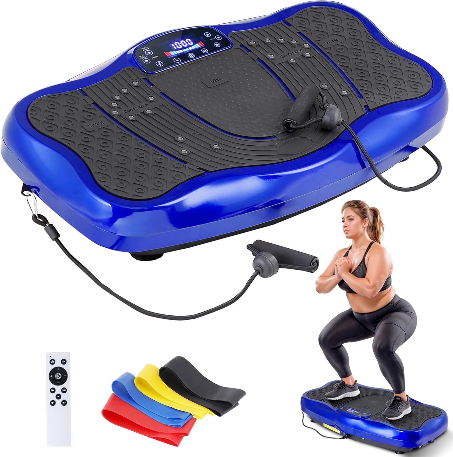 Full Body Vibration Plate Exercise Machine for Home Workout, Weight Loss