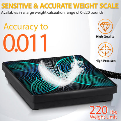 Refrigerant Scale Charging Recovery Freon Scale with Case 220 LBS High Precision Electronic Digital Recovery Weight Scale for HAVC