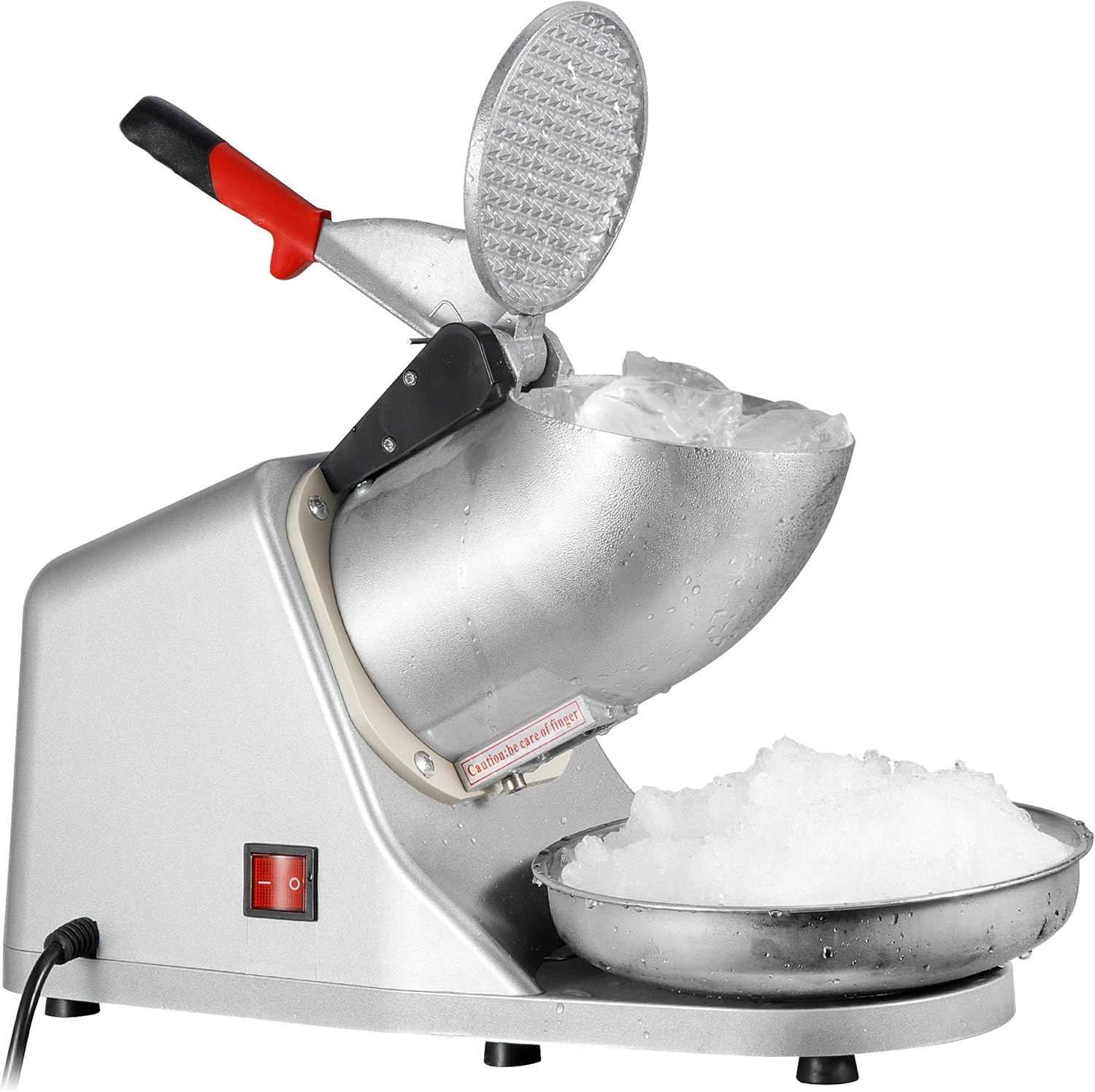 Ice Crushers Machine Electric Snow Cone Maker Shaved Ice Machine 145lbs Per Hour