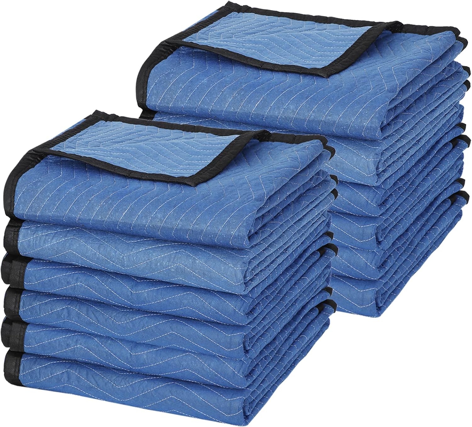 12 Pack 80’’x 72’’(35 lb/dz Weight) Quilted Shipping Furniture Protection and Pack Blankets