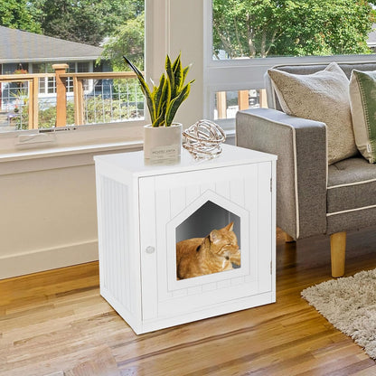 Pet Cat Litter Box Enclosure with Vent Holes