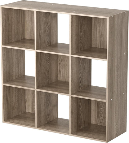 3-Tier 9 Cube Modular Storage Organizer Cabinet/Bookshelf