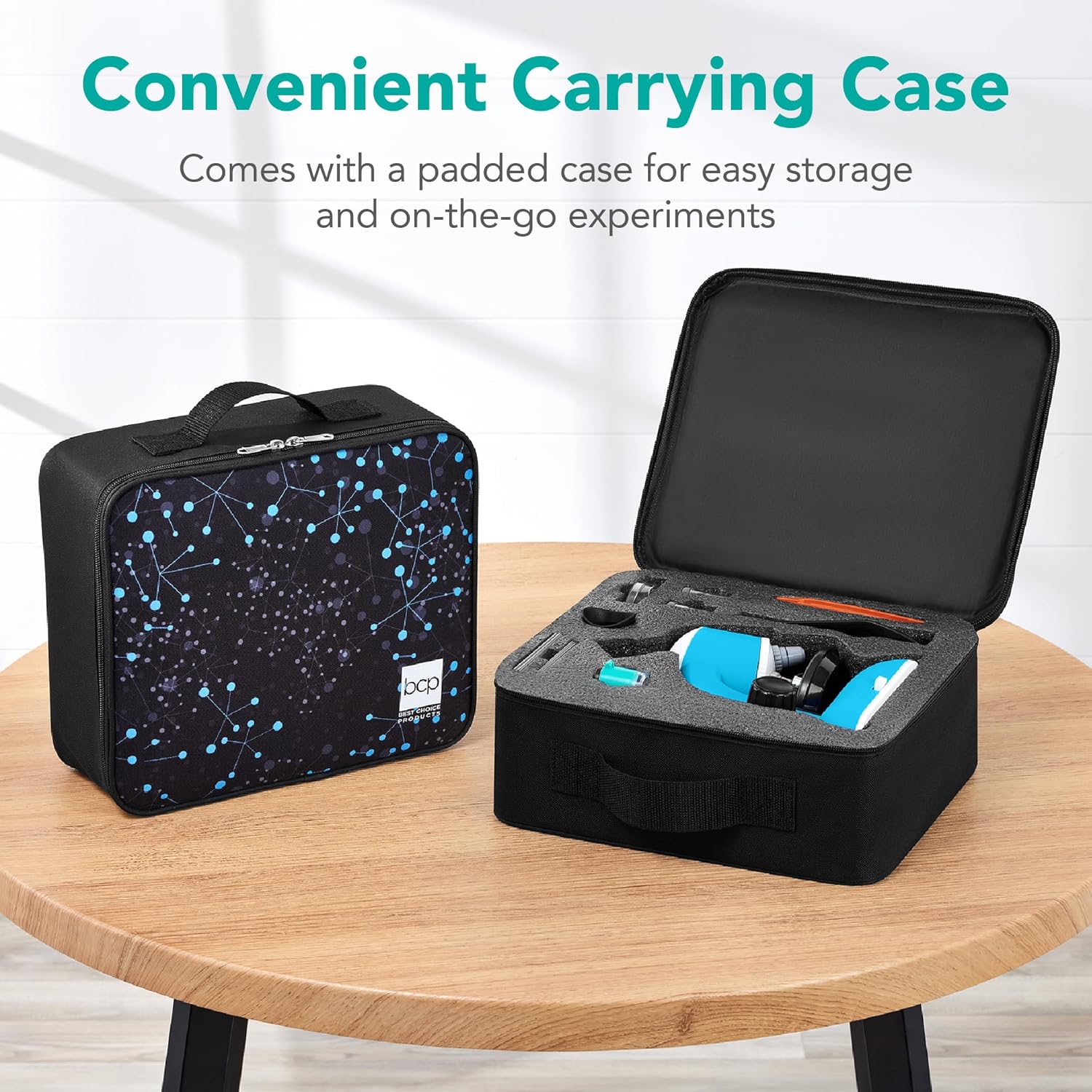 Kids Microscope STEM Learning Tool with Carrying Case