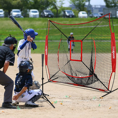 7x7 Hitting Net Baseball Backstop Practice Net Combo