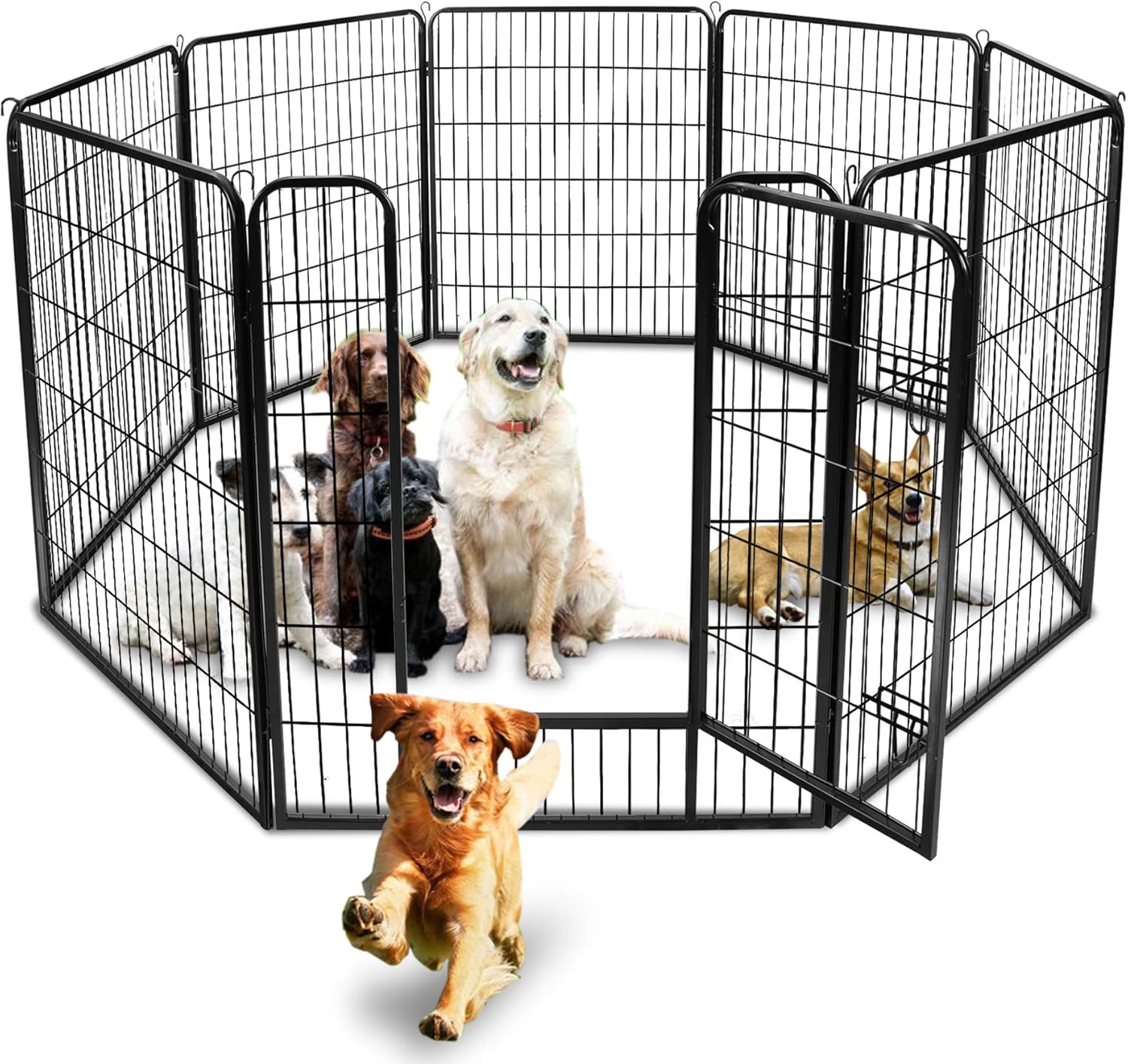 Heavy Duty Foldable Dog Indoor/Outdoor Exercise Playpen