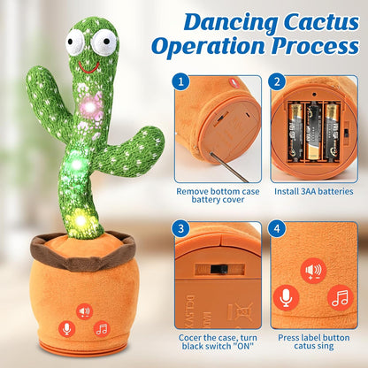 Baby Toddler Dancing Talking Cactus Toy