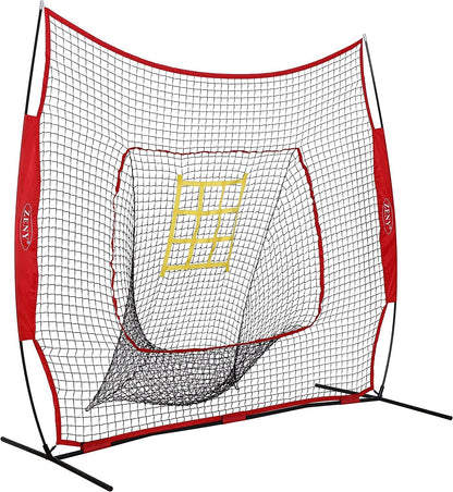 7x7 Hitting Net Baseball Backstop Practice Net Combo