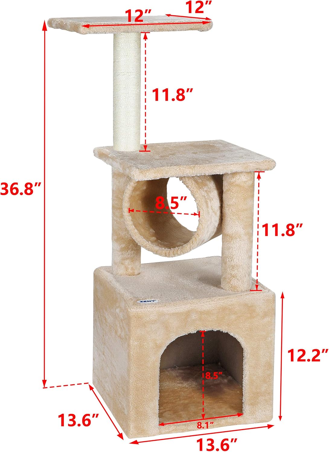 36 inches Cat Towers with Scratching Posts