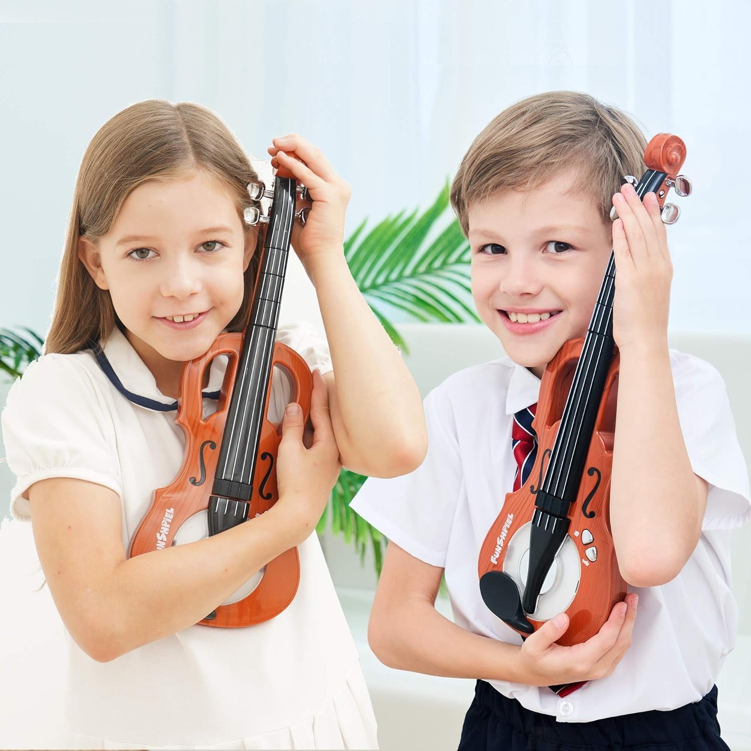 Toy Violin – Premium Kid’S Violin for Beginners, Electrical Kids Violin with 7 Songs – Adjustable Rhythm – Small Electrical Musical Instrument for 5-6-Year-Olds – High-Tech Violin with Demo Sounds