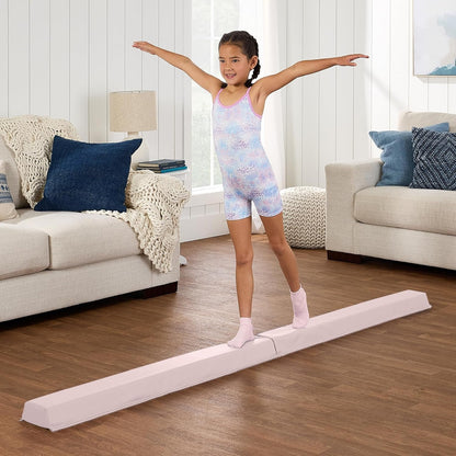 8Ft Folding Medium-Density Foam Floor Balance Beam for Gymnastic and Tumbling