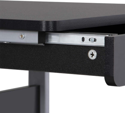 Mobile Lectern Podium Rolling Standing up Desk for Reading - Laptop Stand W/Tilted Top Board &amp; Edge Stopper