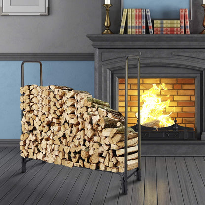 4ft Heavy Duty Wood Storage Holder for Fireplace