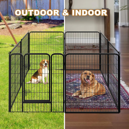 Heavy Duty Foldable Dog Indoor/Outdoor Exercise Playpen