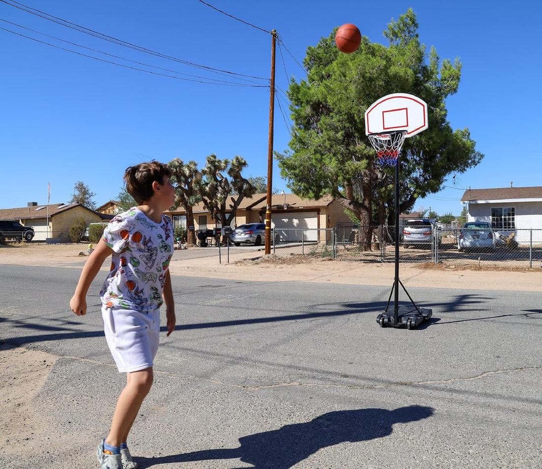 5.4-7FT Portable Basketball Hoops &amp; Goals Backboard and Stand