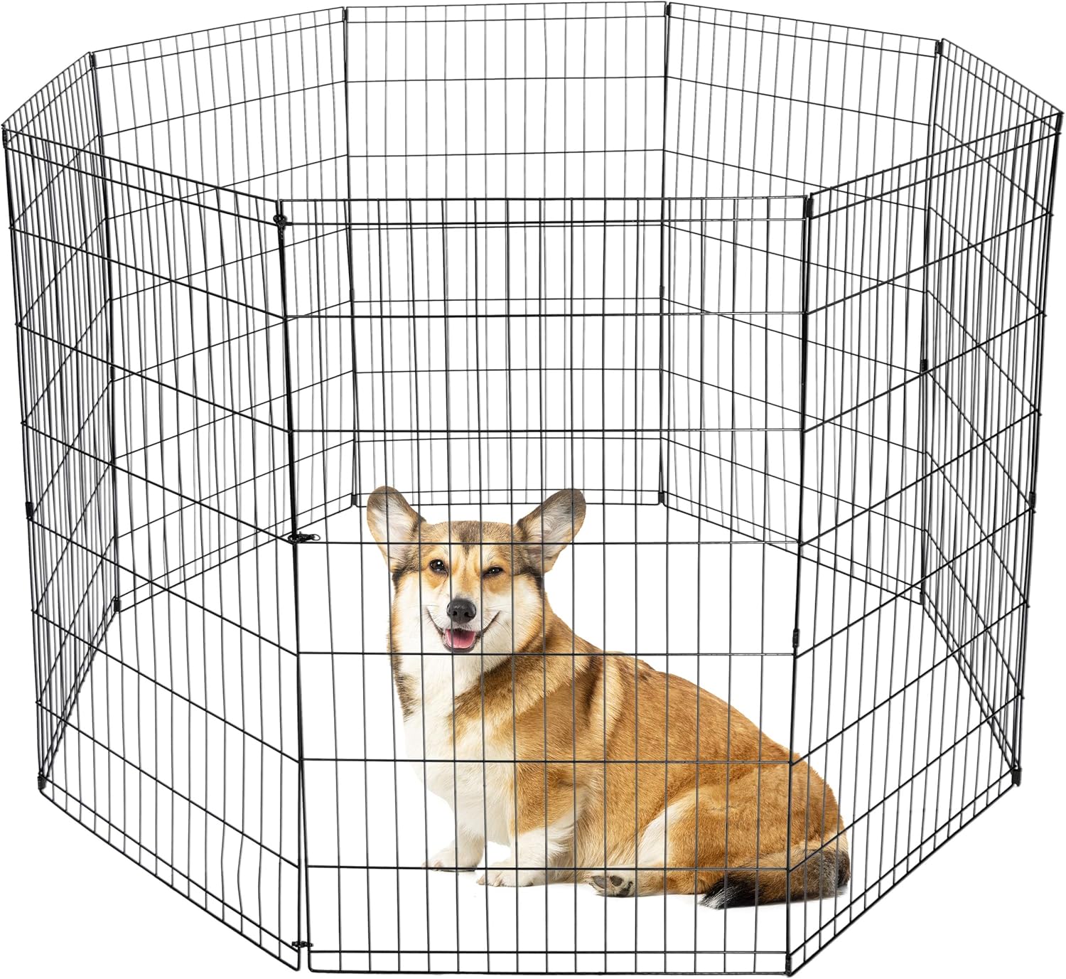 8 Panel Indoor Outdoor Metal Portable Folding Animal Exercise Dog Fence