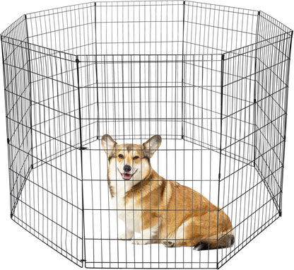 8 Panel Indoor Outdoor Metal Portable Folding Animal Exercise Dog Fence