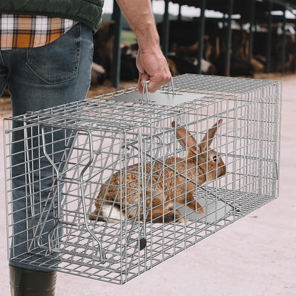 Multiple Sizes Live Animal Cage Trap w/Iron Door