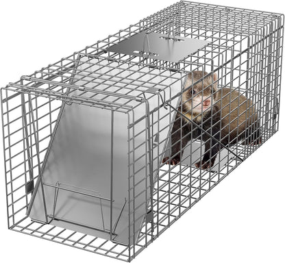 Multiple Sizes Live Animal Cage Trap w/Iron Door