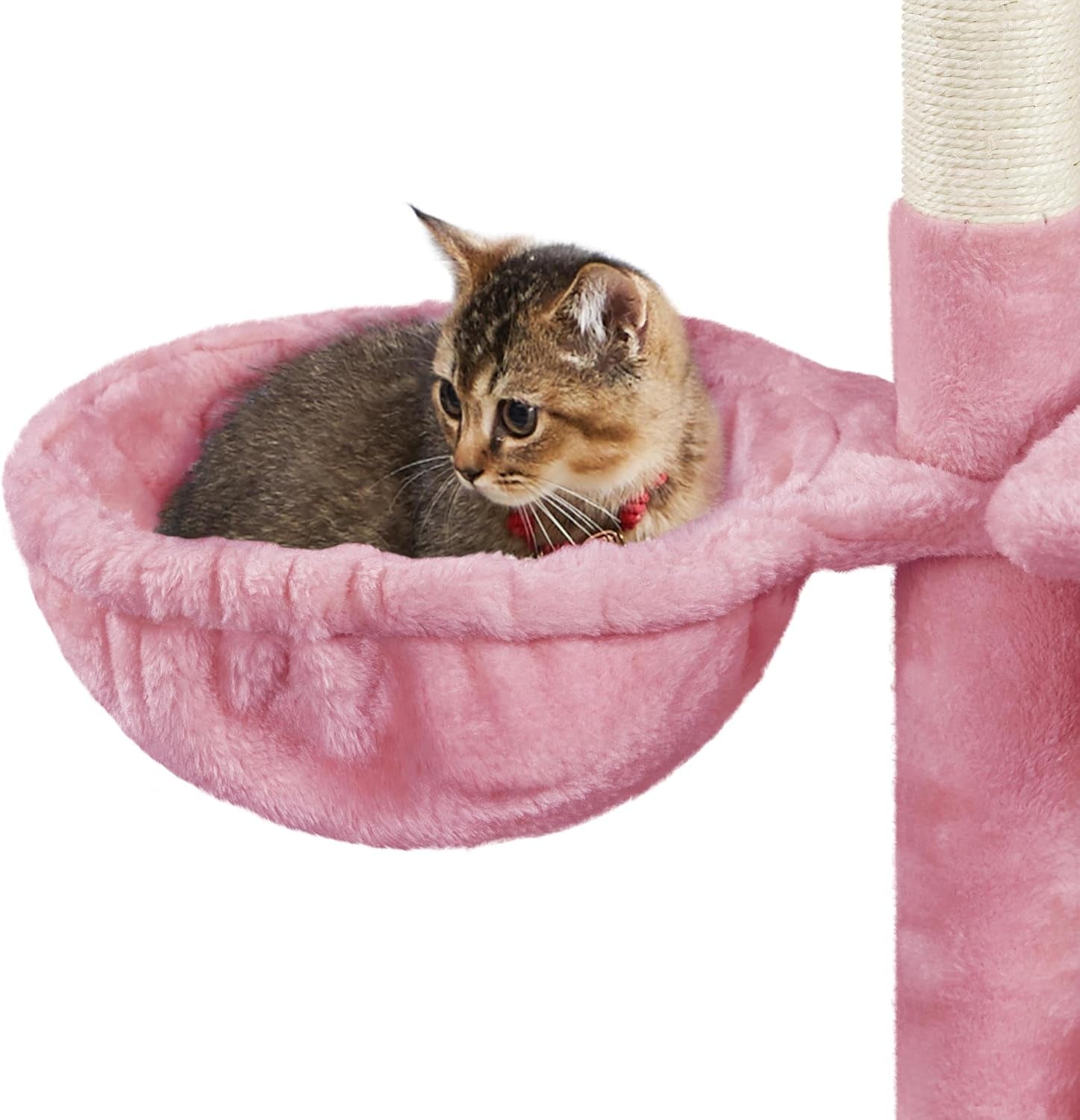 Cat Tree, Cute Cat Tower for Indoor Cats, Multi-Level Cat Furniture Activity Center W/Sisal-Covered Post for Small Cat Kittens