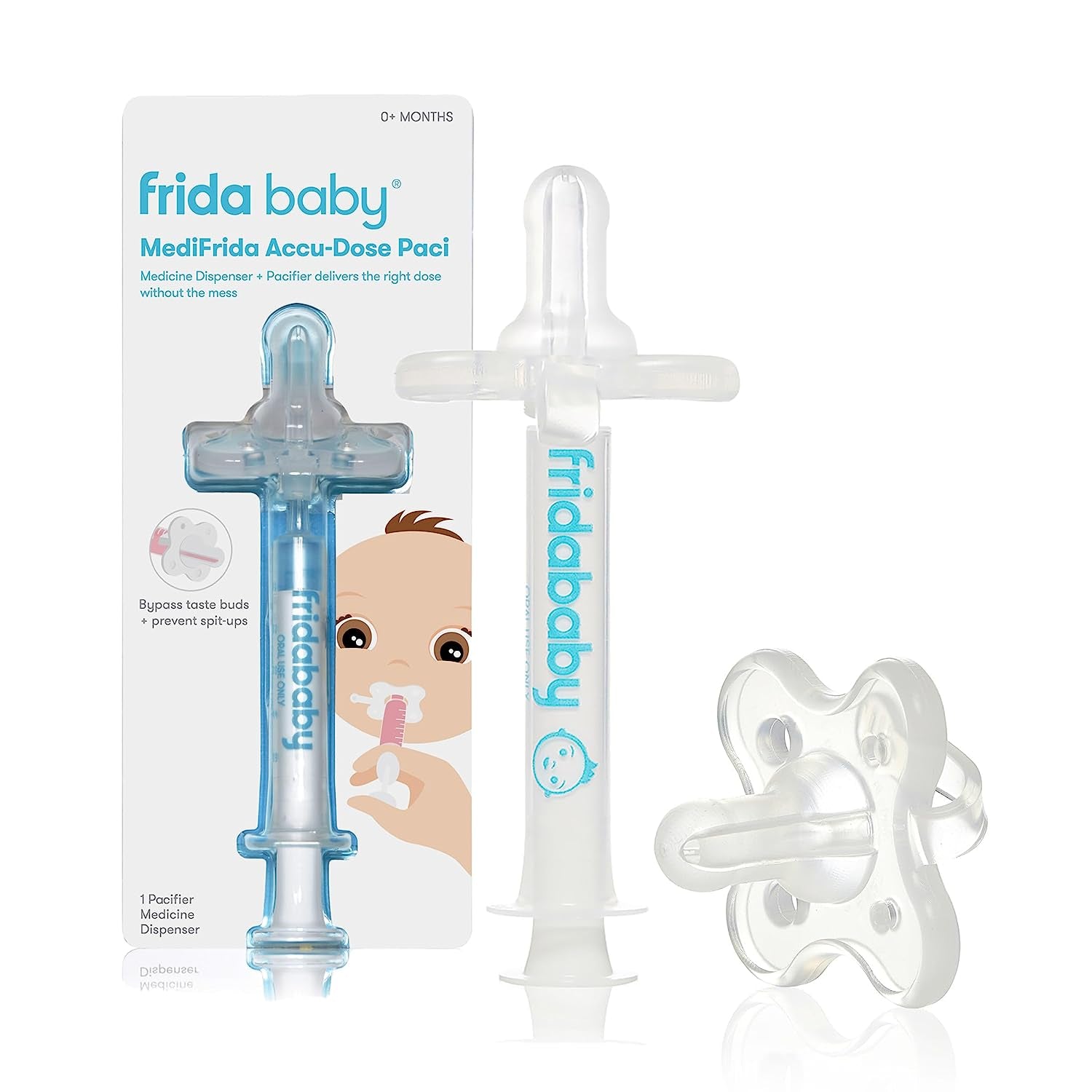 Medicine Pacifier, Medi  Medicine Syringe &amp; Accu-Dose Pacifier, Baby Medicine Dispenser for Mess &amp; Fuss Free Use