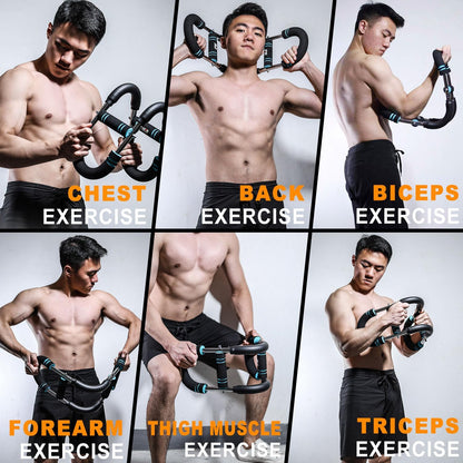 The Ultimate Arm Trainer. Adjustable Chest Expander, Arm Exerciser. Shoulder Muscle Training Fitness Equipment, Upper Body Strength Training Machine. Portable Spring Resistance Home Fitness Equipment.