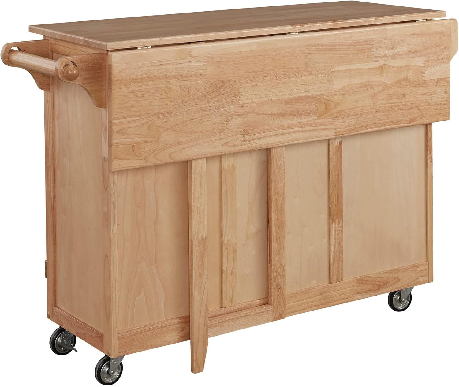 Kitchen Center with Breakfast Bar, 52-1/2 In. W X 18 In. - 30 In. D X 36 In. H, Natural