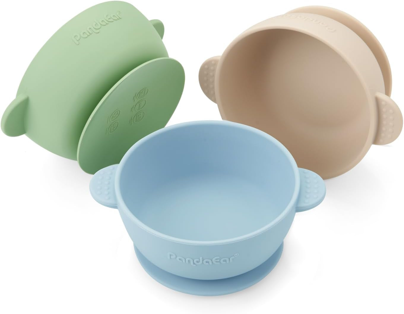 3 Pack Baby Bowls with Suction| Stay Put Silicone Food Bowl for Babies Kids Toddlers Infants| Food Grade Soft Safe Bpa-Free Silicone (Multi-Color)