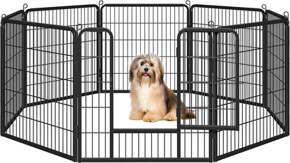 Dog Playpen Indoor, Extra Wide Outdoor Dog Fence Foldable Pet Puppy Exercise Pen for Yard/Garden/Rv Camping, 12 Panels 24 Inch Height X 32 Inch Width