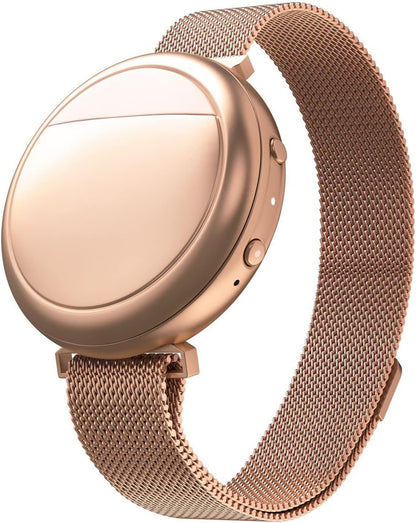 Wave Cooling Bracelet - Warming Bracelet - Personalized Thermal Relief - Manage Hot Flashes, Night Sweats, Sleep, Tension - FSA HSA Eligible - Clinically Proven - Rechargeable - Rose Gold